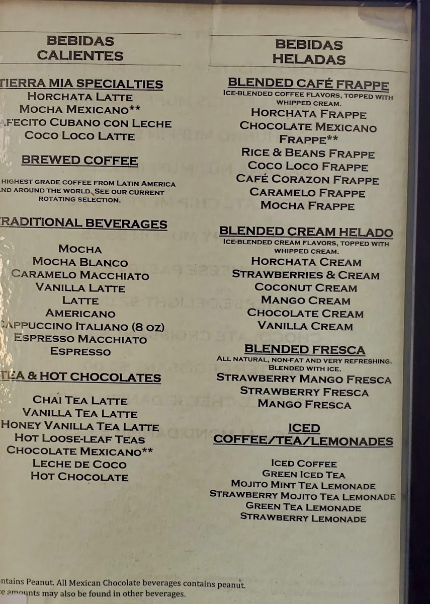Tierra Mia Coffee Menu-10