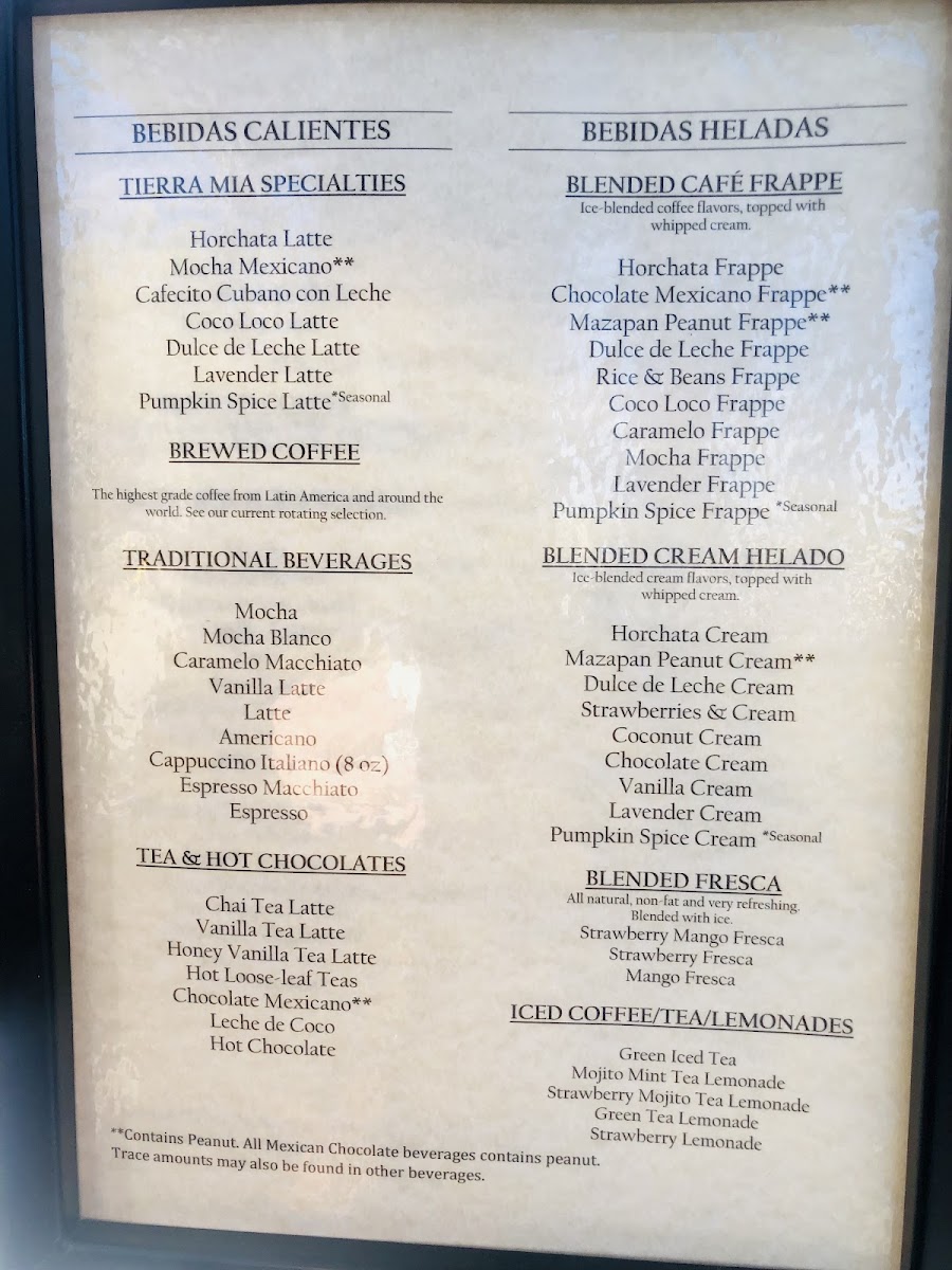 Tierra Mia Coffee Menu-4
