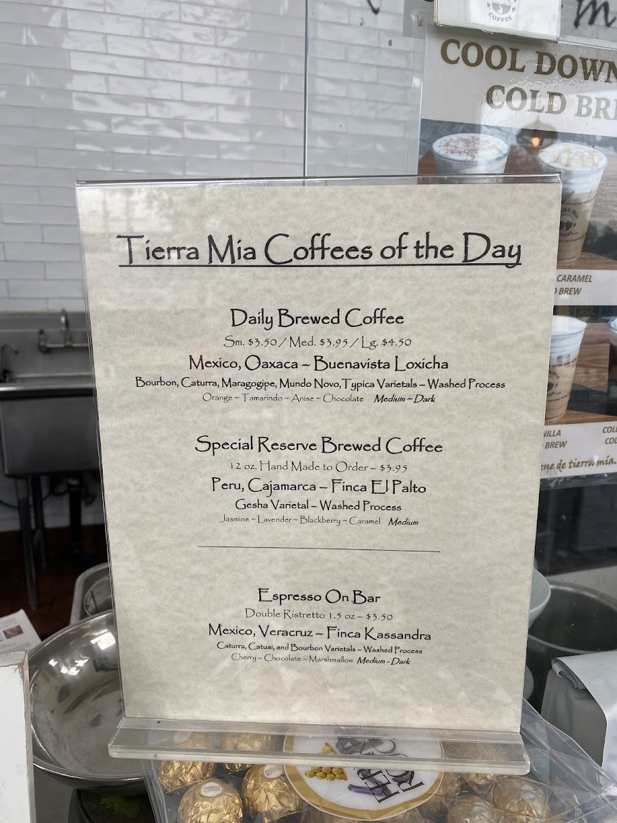 Tierra Mia Coffee Menu-5
